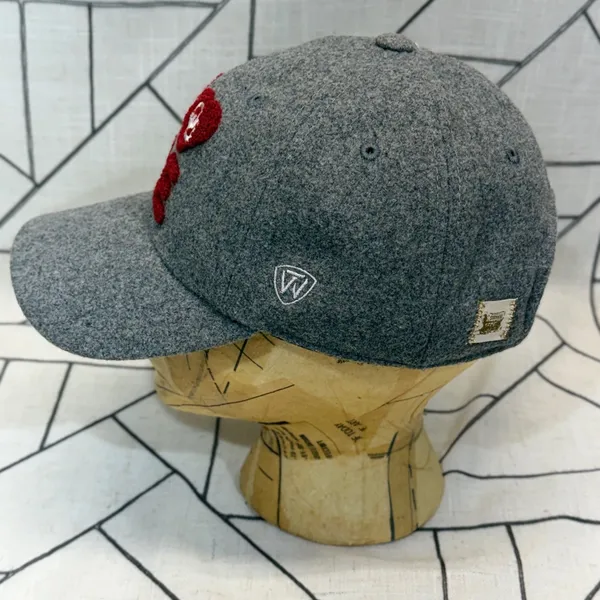 Top of the World Hat Womens OS‎ Grey Oklahoma Sooners OU Love Wool Blend Cap - Image 2