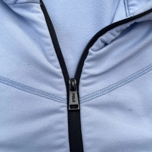 Polo Ralph Lauren Light Blue quarter zip adjustable sleeves length golf classic - Image 5