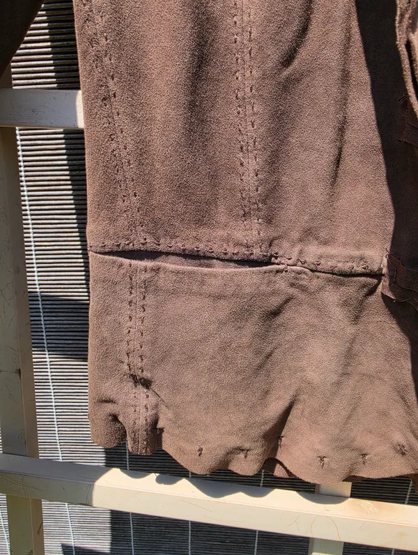 Elie Tahari Real Suede Blazer Jacket Brown Small - Image 4