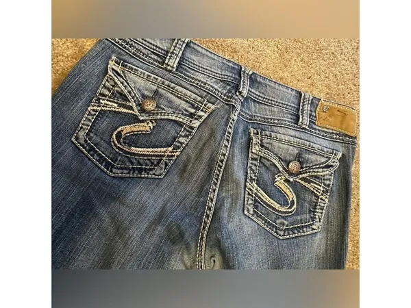 Silver Jeans Womens Bootcut Suki Medium Wash Size 28x30 - Image 3