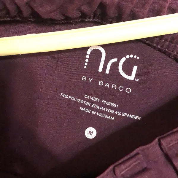 NrG by Barco Elastic/Drawstring Waist Women’s Scrub Bottom Medium - Image 3