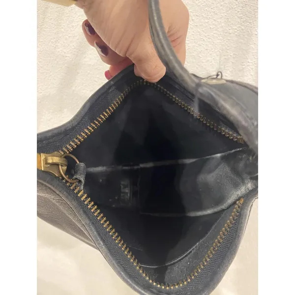Vintage Coach Janice Legacy Crossbody Bag Womens Medium Black Leather Zip USA - Image 5