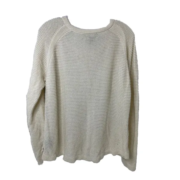 Lauren Ralph Lauren Crew Neck Pullover Knitted Sweater Woman's Size XL Cream.‎ - Image 5
