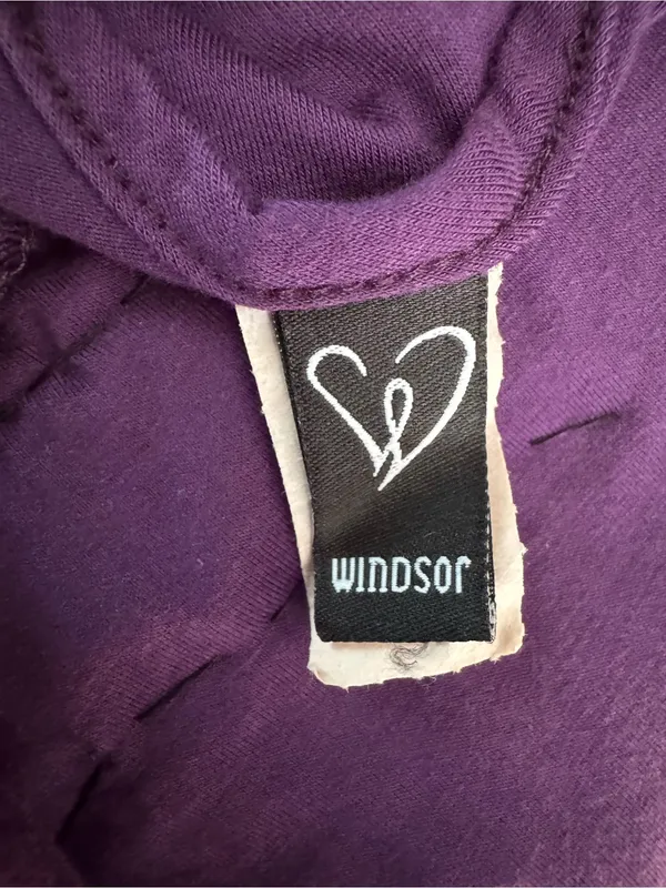 Windsor Y2K Silver Studded Embellished Plum Purple Going Out Tank Top Sz Large - Image 4