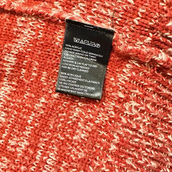 Urban Outfitters‎ Sweater Medium Red Open Front Cardigan Heather Thick Knit - Image 7