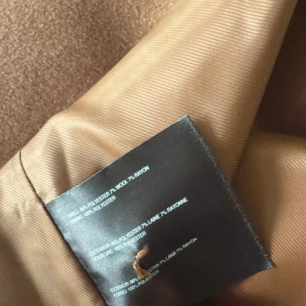 NWT Bernardo Double Breasted Wool Blend Belted Maxi Coat In Color Tobacco SZ-1X - Image 7
