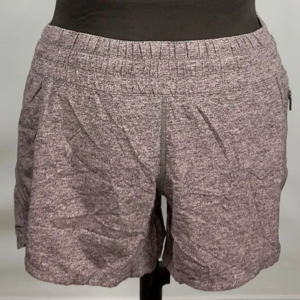 Women’s Lululemon Heathered Black Tracker Short 4” Inseam Size 8 - Image 2