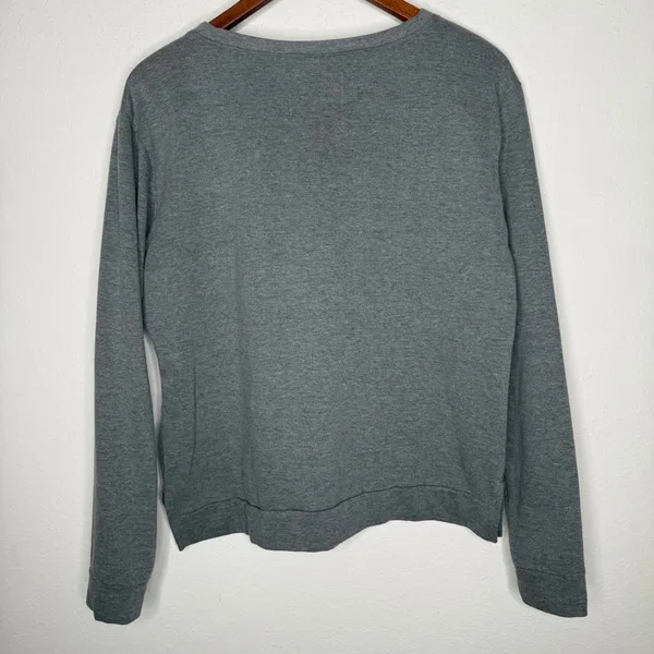 Victoria Sport Sweatshirt Cropped Pullover Long Sleeve Top‎ Gray Size M - Image 6
