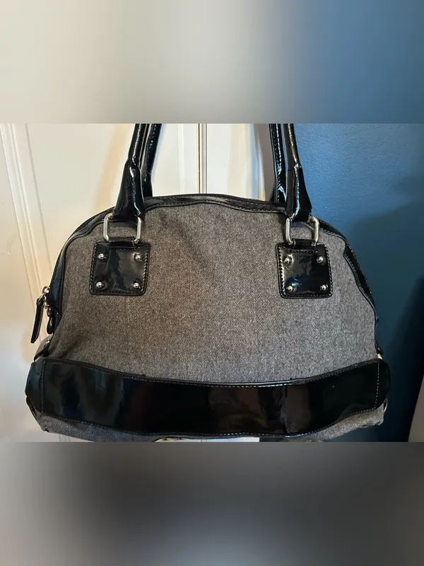 Grey and Black Women's Naturalizer brand Satchel Handbag - Image 5