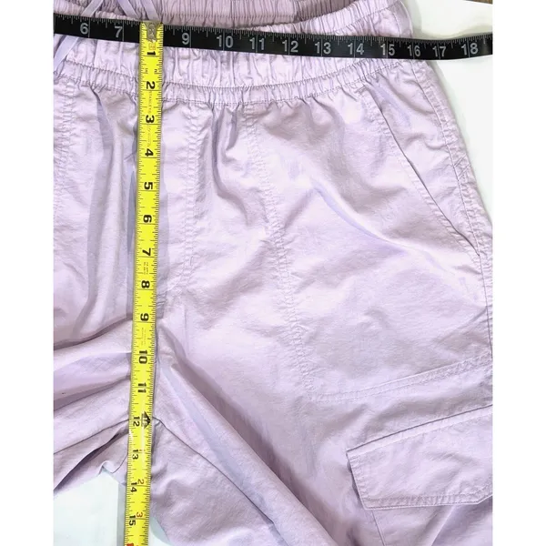 Old Navy Women’s HighWaisted AnkleZip Cargo Joggers Lavender Size Large Nylon - Image 10