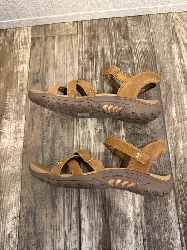 Skechers Women’s Brown Suede Strappy Outdoor Sandals Size 8.5 - Image 11