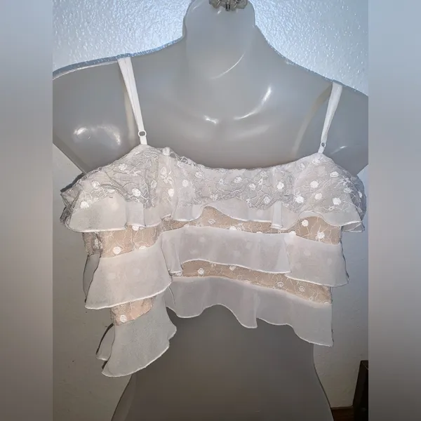 Forever 21 lace ruffle tank top - Image 8