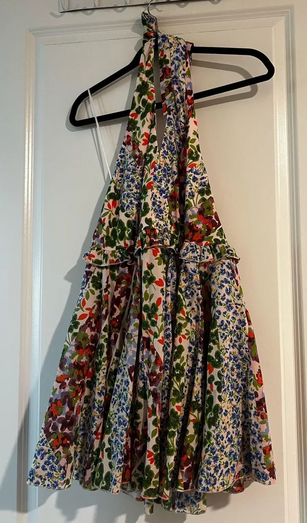 Anthropologie Floral Dress Mini - Image 2