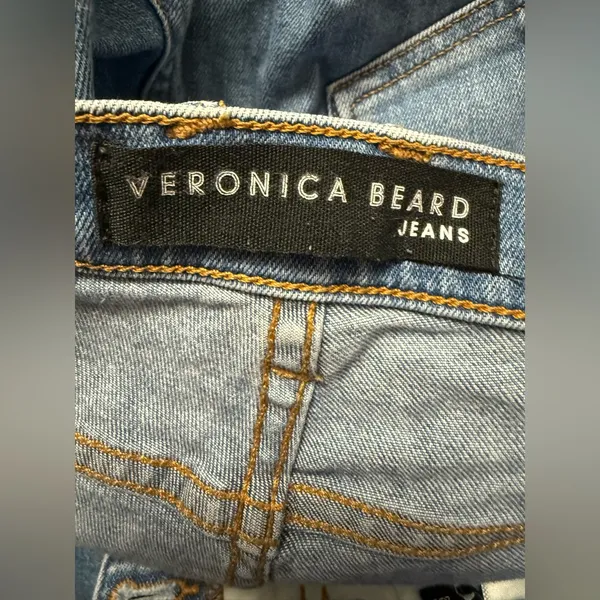 Veronica Beard Carolyn Baby Boot High Rise Jeans Blue Denim Button Fly Size 26/2 - Image 7