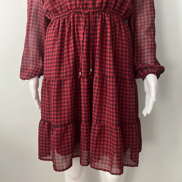 Red and Black Maurice’s Dress - Image 4