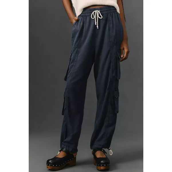 NWT Beach Riot Cassius Pants Dark Navy Blue Size S - Image 3
