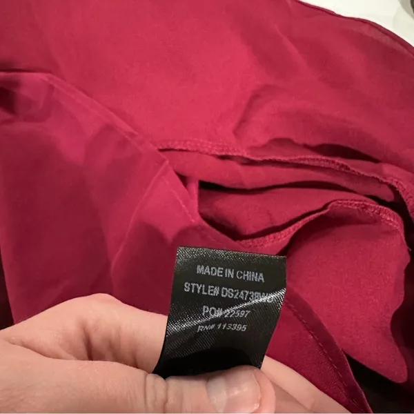 Lulu’s On The‎ Floor Fuchsia Satin Sleeveless Ruffle Mini Dress Size S - Image 9