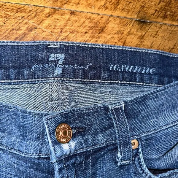 7 for All Mankind 26 Roxanne slim leg ankle designer jeans - Image 2