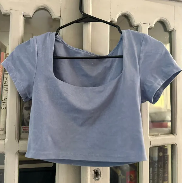 Aerie Blue Cute Crop Top - Image 2