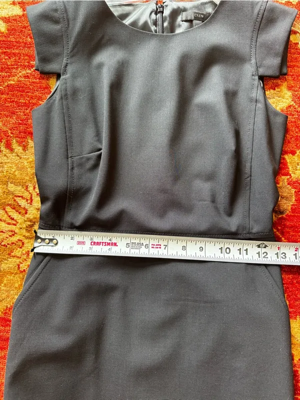 J Crew Resume Cap Sleeve Wool Sheath Dress - Image 6