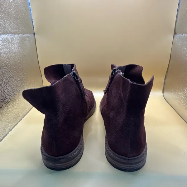 Kelsi Dagger Brooklyn Ego Ankle Boots Women’s 8.5 Brown Suede Zip Boho Western - Image 5