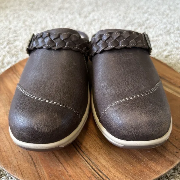 Orthofeet‎ Irma Shoes Womens Size 8.5B Slip-On Mule Clogs Brown Leather Comfort - Image 5