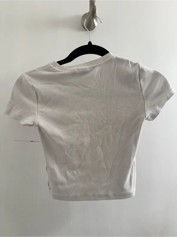 TNA white crop top small - Image 2
