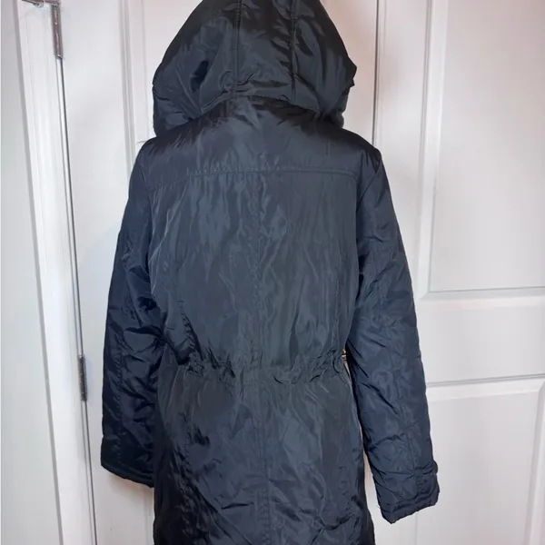 Rocawear ArcticBlast Puffer Parka w/ Fur Hood & Rhinestone Winter Ski Black M - Image 8