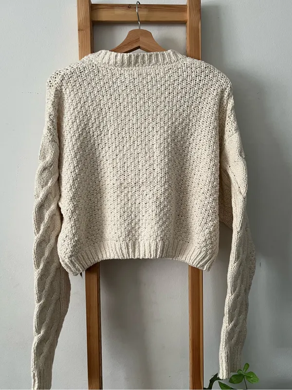 Free People Bonfire Cable Knit cardigan - Image 4