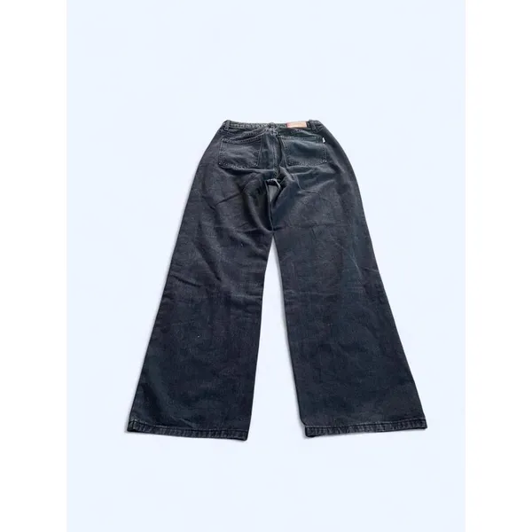Y2K black wide leg jeans soft grunge baggy denim Size Small 🖤 - Image 5