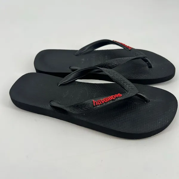 Havaianas black slip on thong flip flop sandals basic neutral every day unisex - Image 6