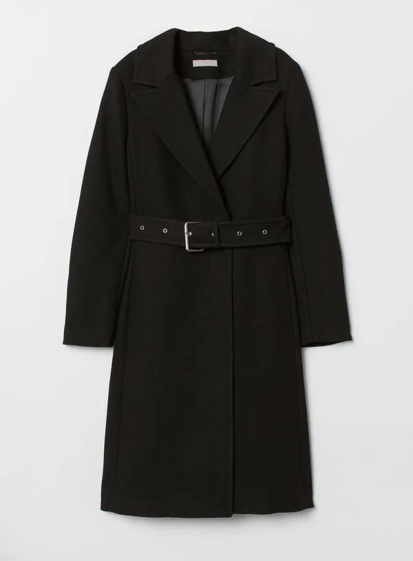 H&M NWT Monteco Italian Wool Blend Trench Coat - Image 3