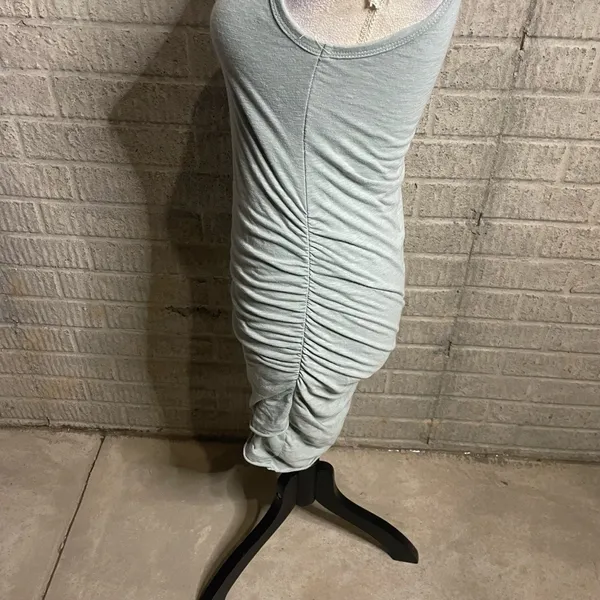 Pink Lily Mint Green Ruched Side Sleeveless Tank Knee Length Dress‎ Size S - Image 2