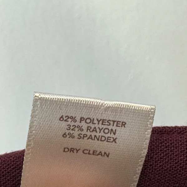 Ann Taylor LOFT Burgundy Maroon Mini Skirt Size 8 A-Line Stretch Pockets Career - Image 7