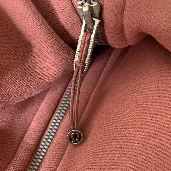 Lululemon Scuba Oversized Full Zip Hoodie Sweatshirt Brier Rose Pink Sz XS/S - Image 8