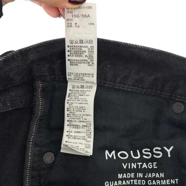 Moussy Vintage Vellflower Tapered Jeans Black‎ - Image 7