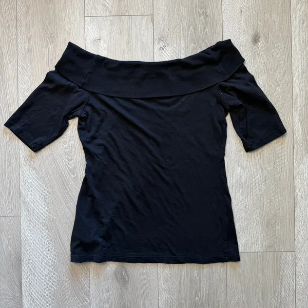 Ett:Twa By Anthropologie Sadie Off The Shoulder Top Women's XS Black - Image 6