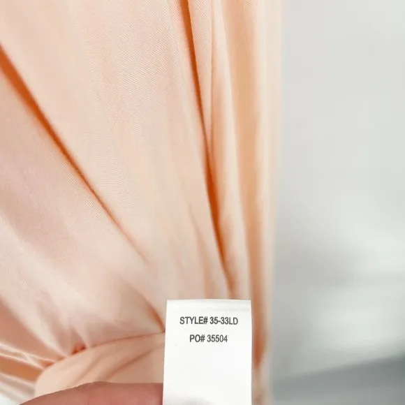 Lulus Tricks of‎ the Trade Blush Pink Convertible Maxi Bridesmaid Dress Size L - Image 8