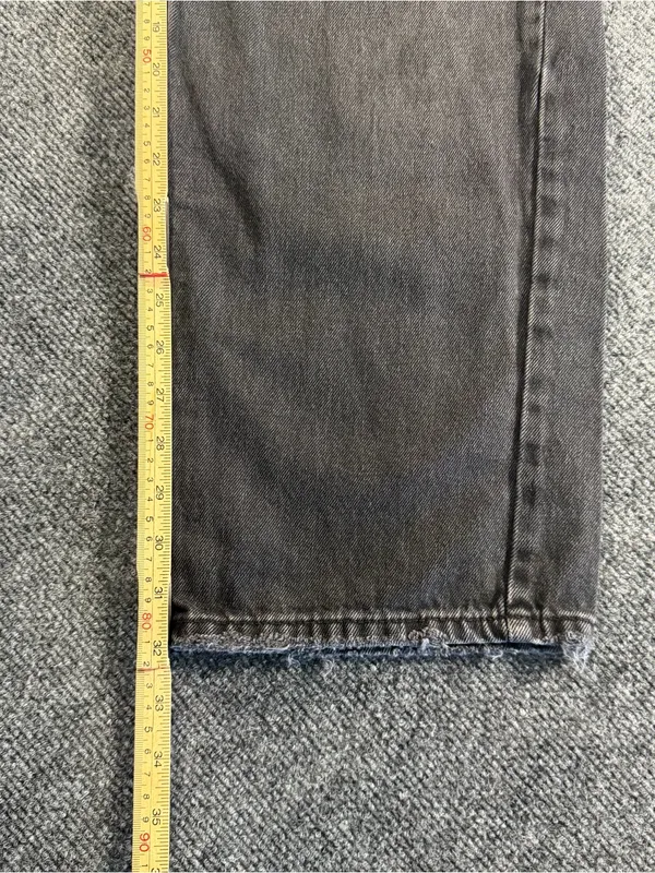 BDG Urban Outfitters Women's Boyfriend Wide-Leg Relaxed Black Denim Jeans 26x32 - Image 10