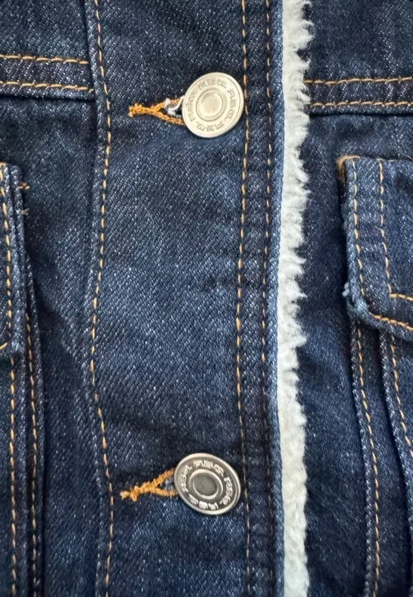 NWT RSQ Women’s Sherpa Lined Denim Jacket Large  - Image 4