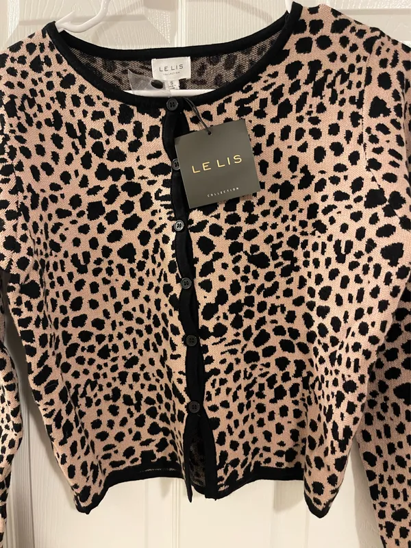 Le Lis Sweater Cheetah Print - Image 2