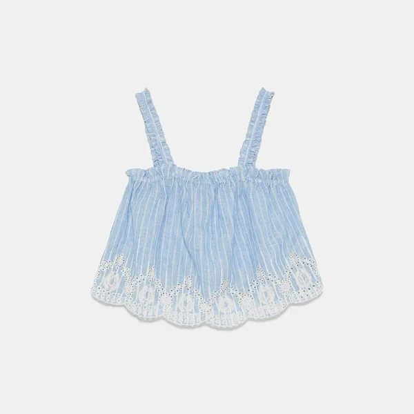 ✨ ZARA STRIPED RUFFLED TOP✨ - Image 8