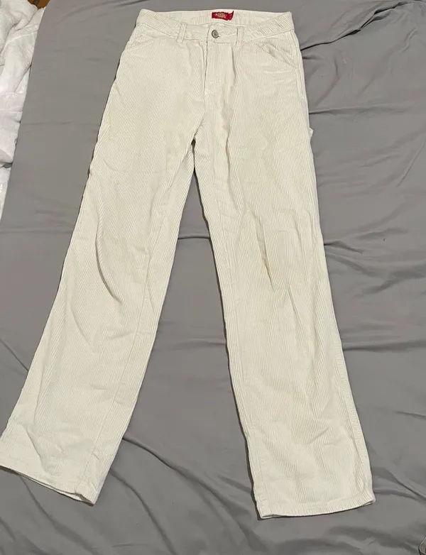 Dickies Cream Corduroy Carpenter Pants - Image 10