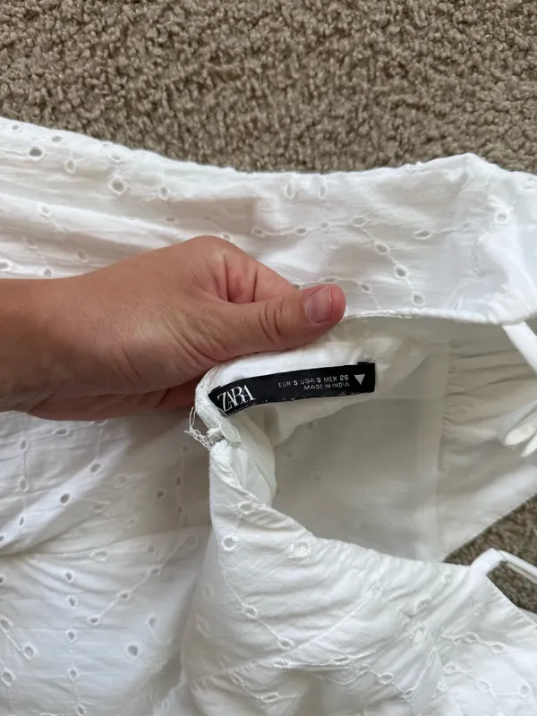 ZARA Dress Mini White - Image 3