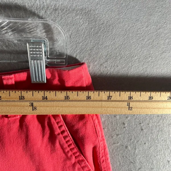 1035 | J.Crew Coral Pink Cotton Chino Summer Casual‎ Shorts Women 6 - Image 5