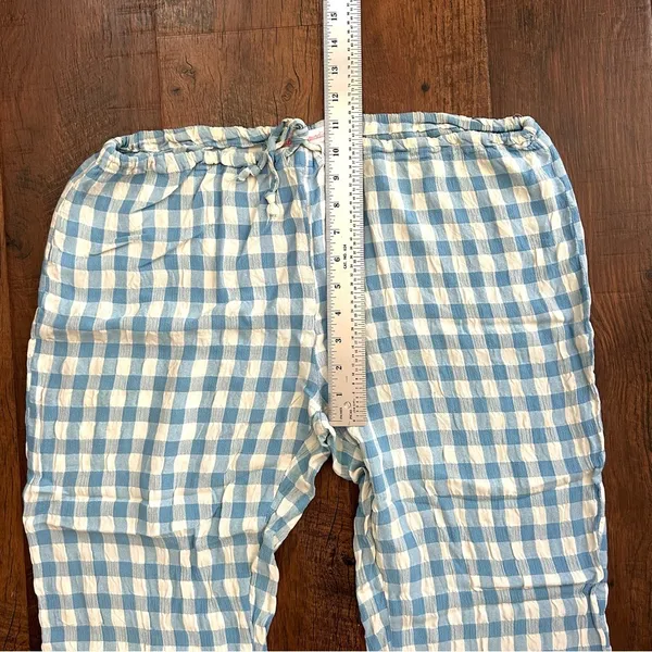LIFE IN PARADISE drawstring gingham pants, size L Size L - Image 5
