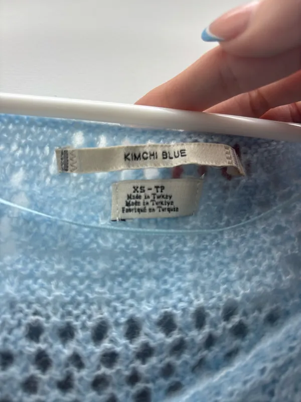 Light Blue knit sweater Size XS - Image 2