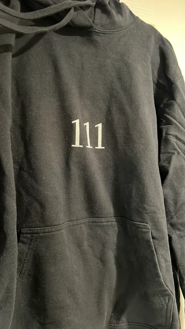 Graphic Hoodie Black Size L - Image 3