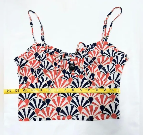 Volcom Shellz Bellz Cami Tank Top - Orange Multi - XS - Image 10