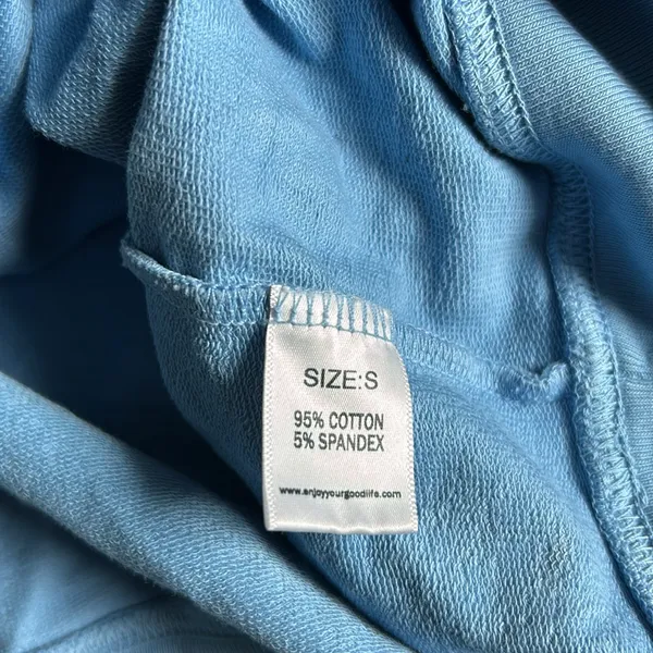 Good life blue cropped hoodie - Image 7